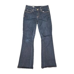 Gap 1969 Jeans Womens 28L Blue Cotton Curvy Bootcut Dark Wash Denim 30×32
